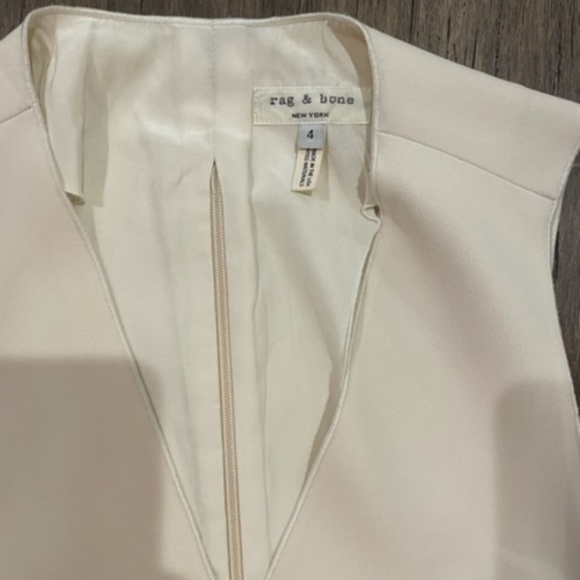 Cream Open-Back Rag & Bone Midi Dress - Picture 4 of 8